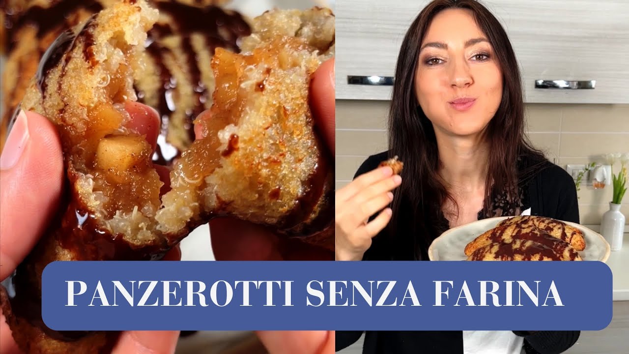 PANZEROTTI DI MELE SENZA FARINA - (Ricetta SENZA GLUTINE)