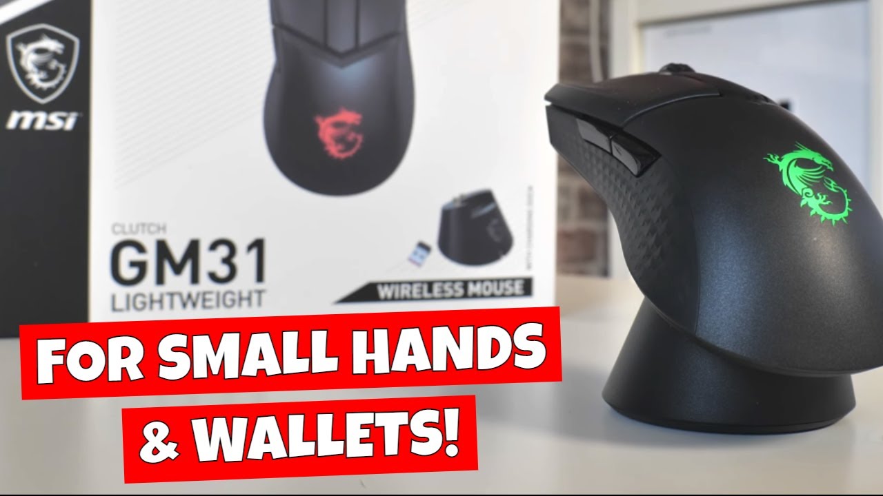 MSI Clutch GM31 ARGB легкая беспроводная игровая мышь и зарядная док-станция