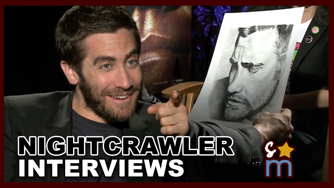 Jake Gyllenhaal NIGHTCRAWLER Interview EXCLUSIVE - He Loves My Drawing!
