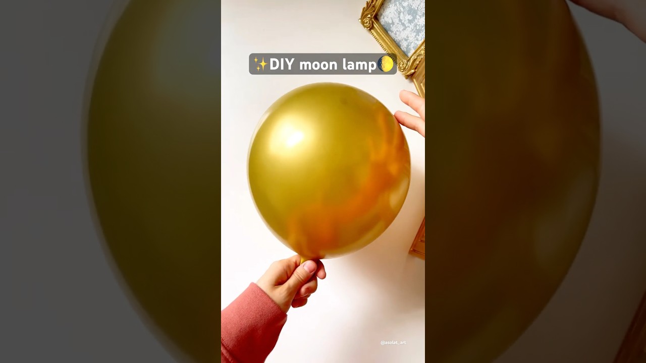 DIY Moon lamp | making a moon lamp  and vase with a napkin