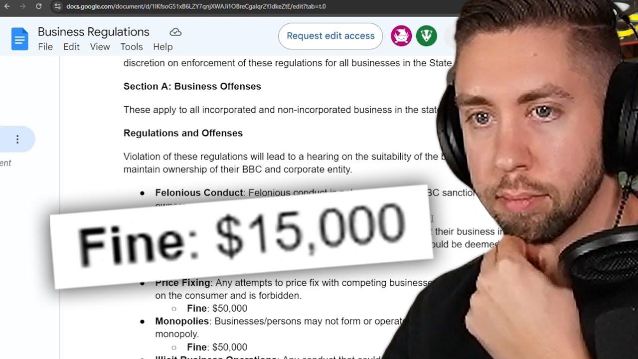 Mr. K's Reaction to the New Business Regulations by COC | Prodigy 2.5