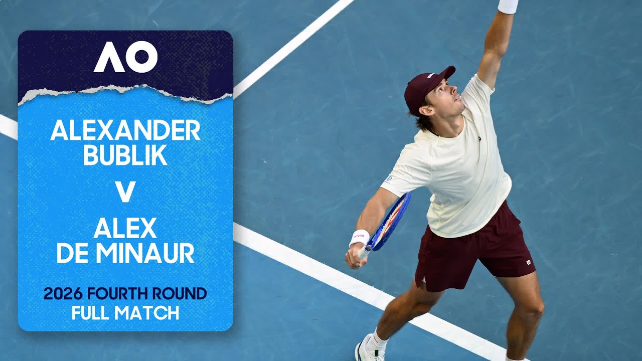 Alexander Bublik v Alex de Minaur Full Match | Australian Open 2026 Fourth Round