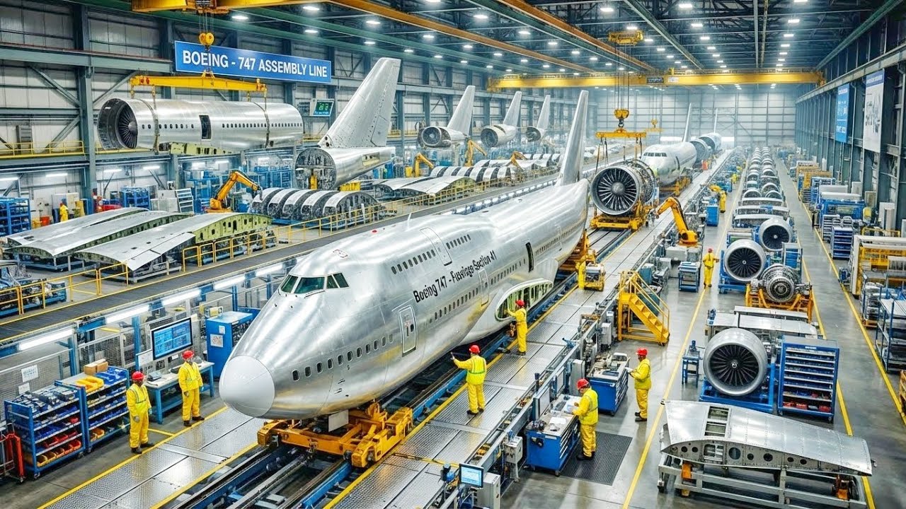 Jaw-Dropping! Inside the Giant Boeing 747 Assembly Line Forbidden Scenes Revealed for the FIRST Time