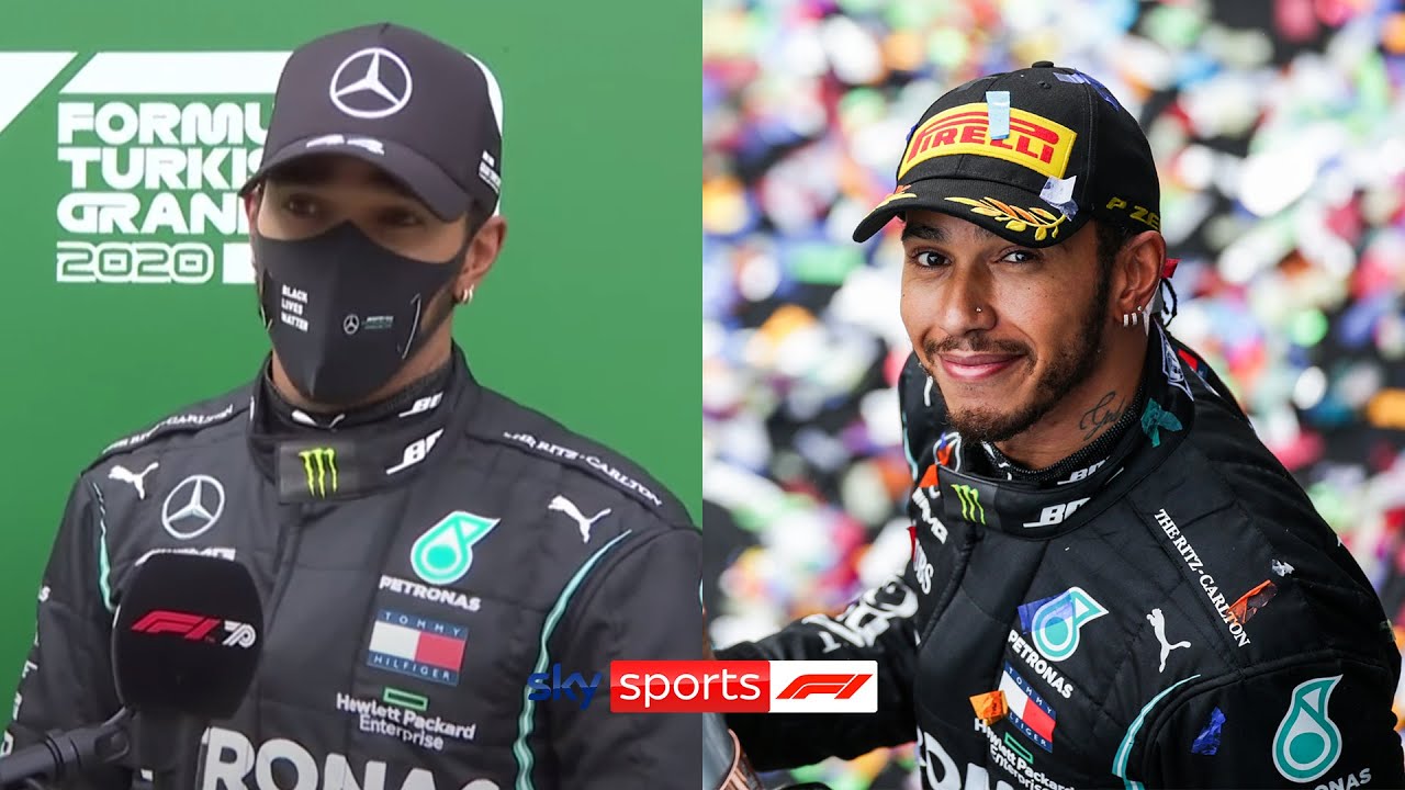 Lewis Hamilton gives inspiring speech after clinching record-equalling seventh F1 title