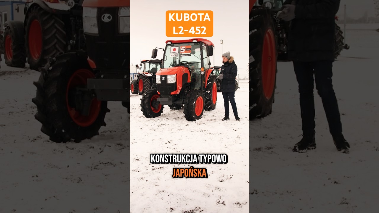 Kubota L2 z japońską kabiną! 💪 Kompaktowy ciągnik do zadań specjalnych! #rolnictwo #kubotatractor