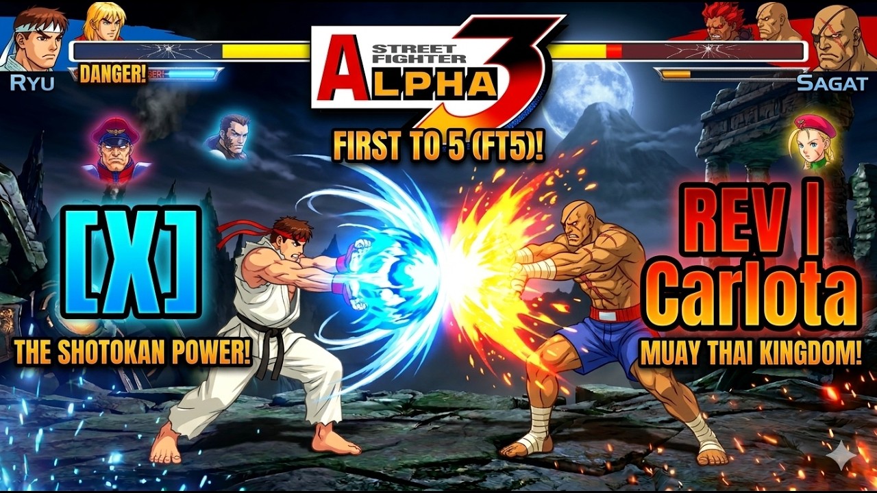 Street Fighter Alpha 3 - [X] versus REV | Carlota