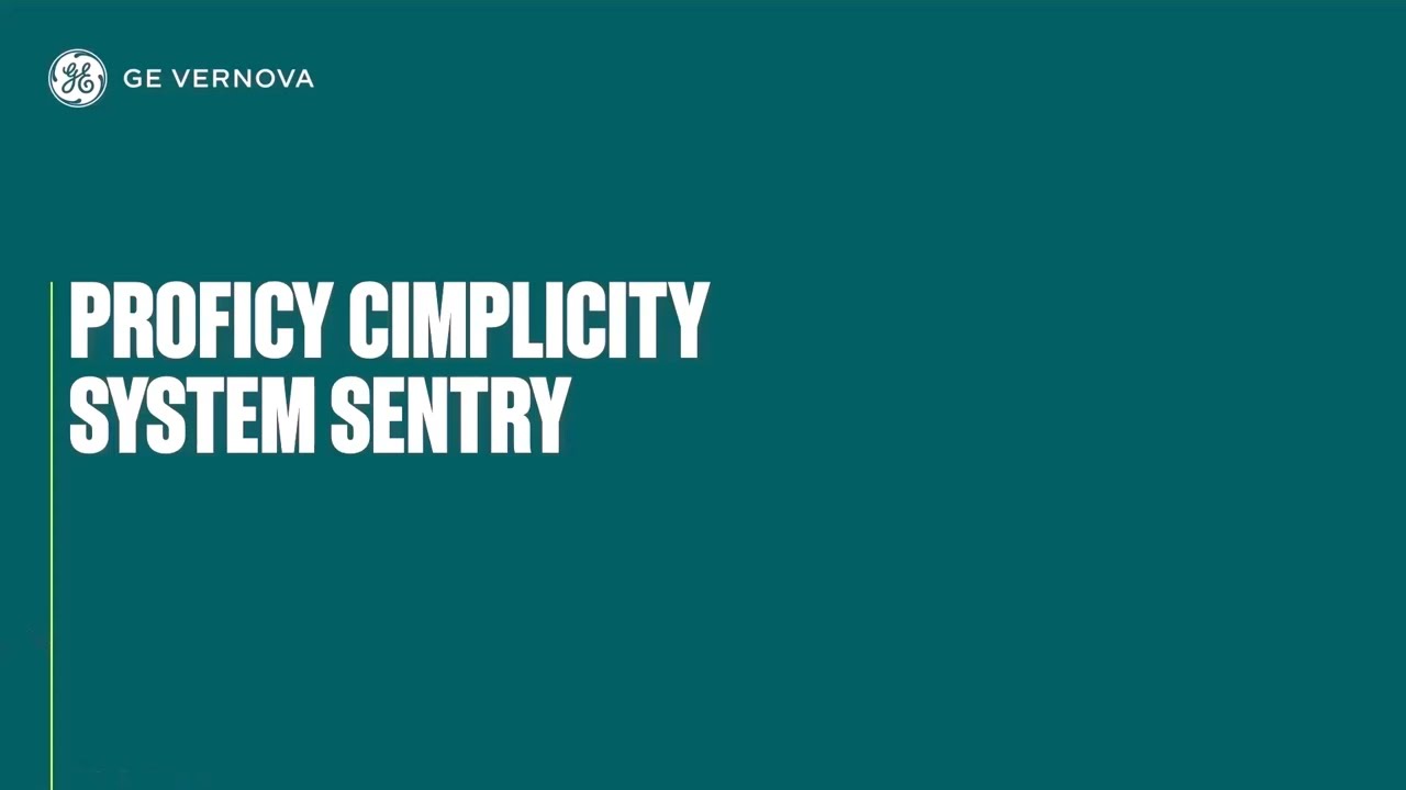 How to Use CIMPLICITY System Sentry