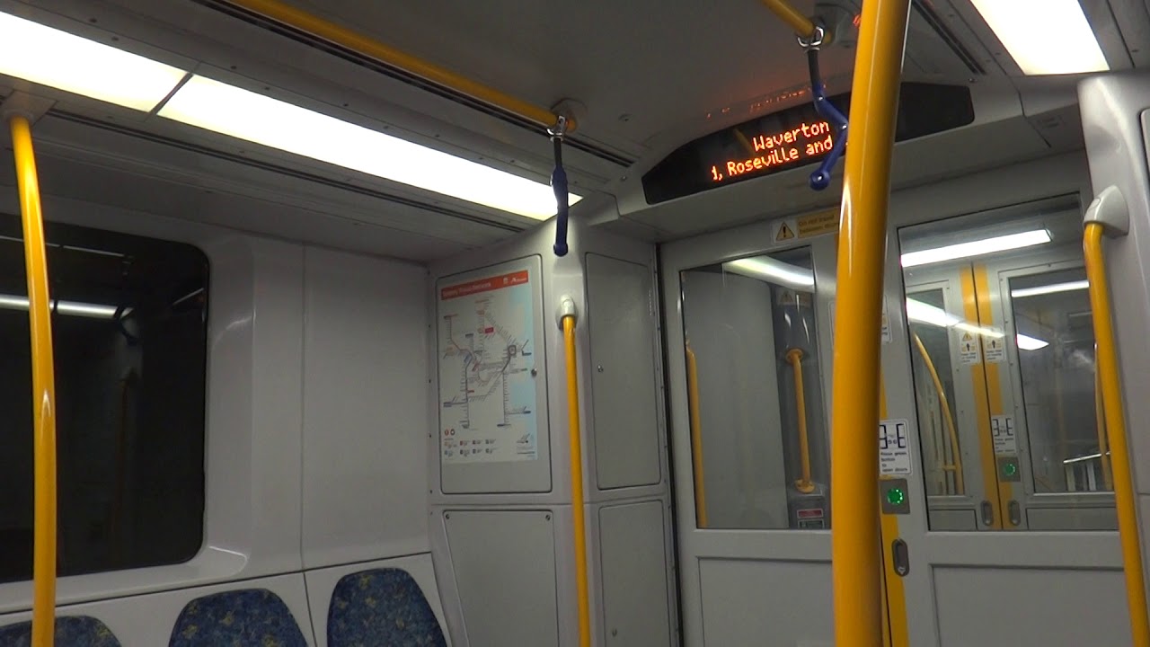 Sydney Trains A-Set (Waratah) - North Sydney to Waverton (T1 North Shore Line)