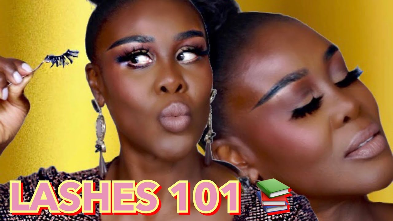 📚 HOW TO APPLY FALSE LASHES PERFECTLY FOR BEGINNERS 👏🏾🏆 | Fumi Desalu-Vold