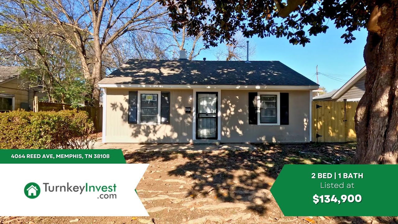 4064 Reed Ave, Memphis, TN | Refreshed 2BR Turnkey Rental | TurnkeyInvest.com