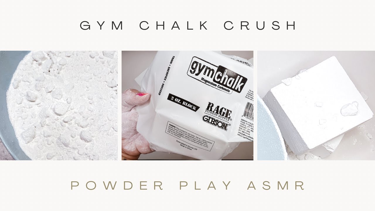 Gym Chalk Crush Powder Play ASMR