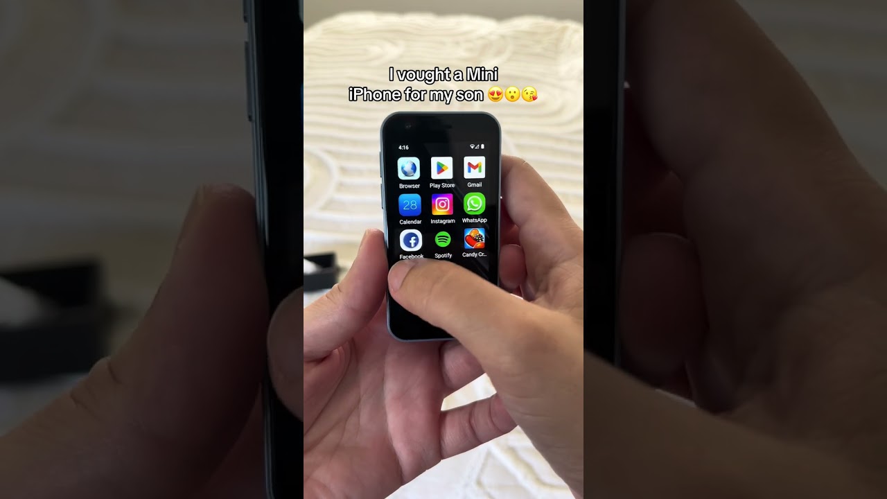 Mini Iphone on Android 😍 #mini #miniphone #smartphone