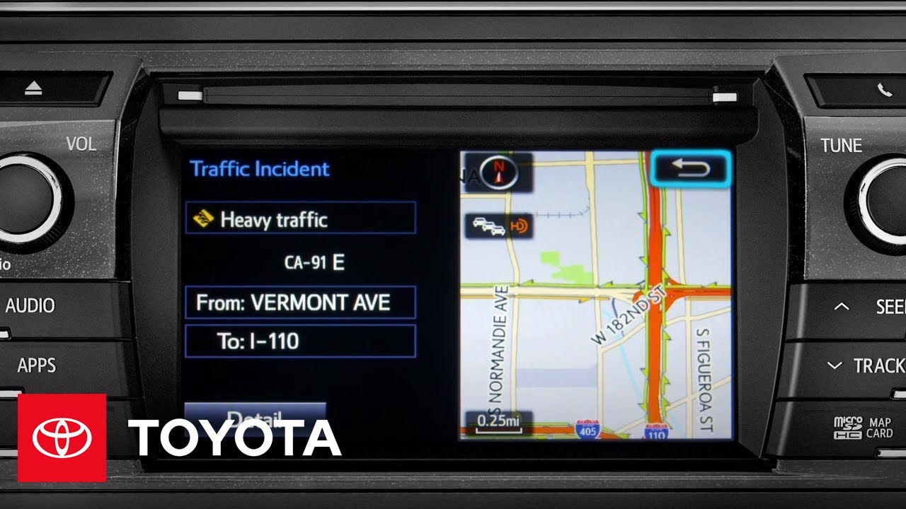 2014 Corolla How-To: Entune™ Advanced HD Traffic With Predictive Feature | Toyota