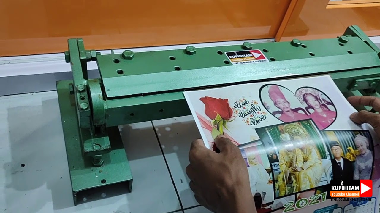 Review dan Cara Penggunaaan Mesin Penjepit  Seng Kalender Manual