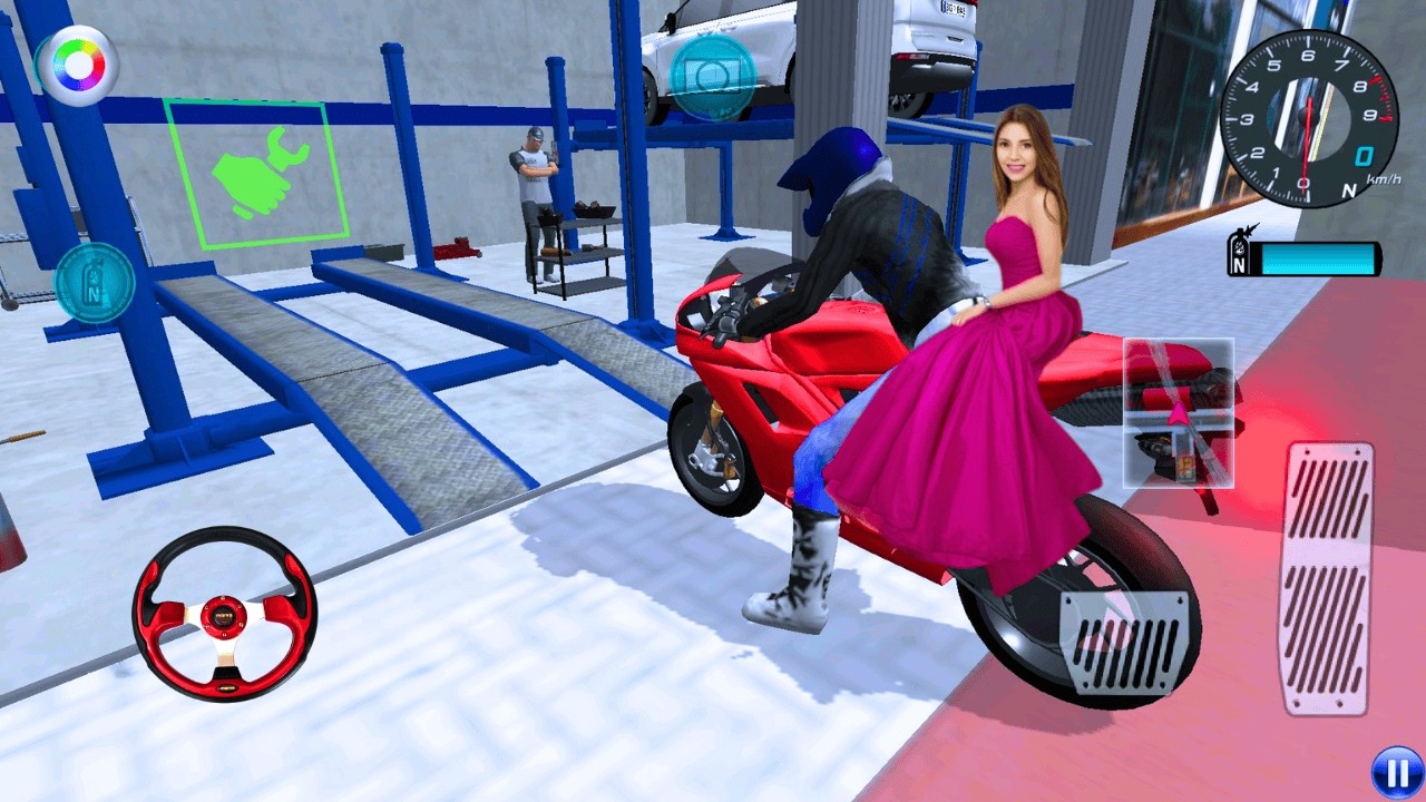 Pink Brand New Bike Vs Bullet Train 3d Driving Class android game play video || #cargamemaker Ep 82