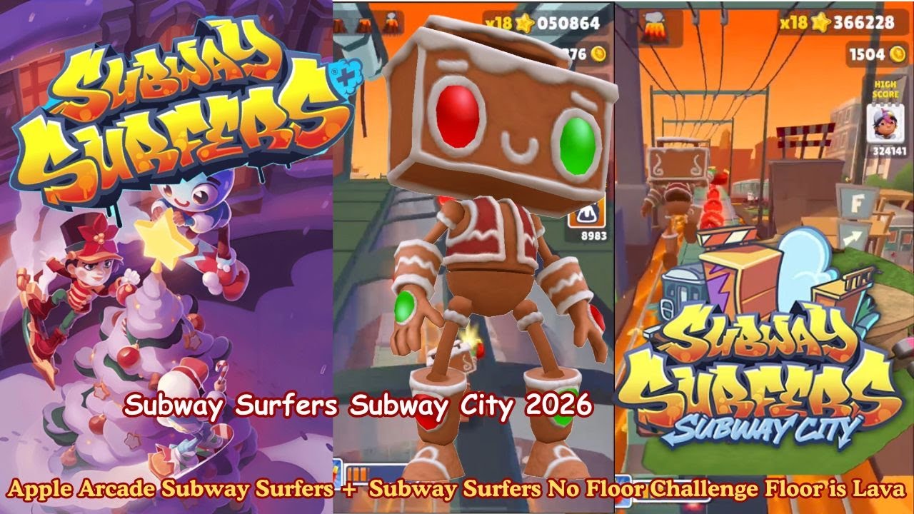 Subway Surfers+ Gameplay | Subway Surfers Gingerbot | Subway Surfers Floor is Lava Gameplay