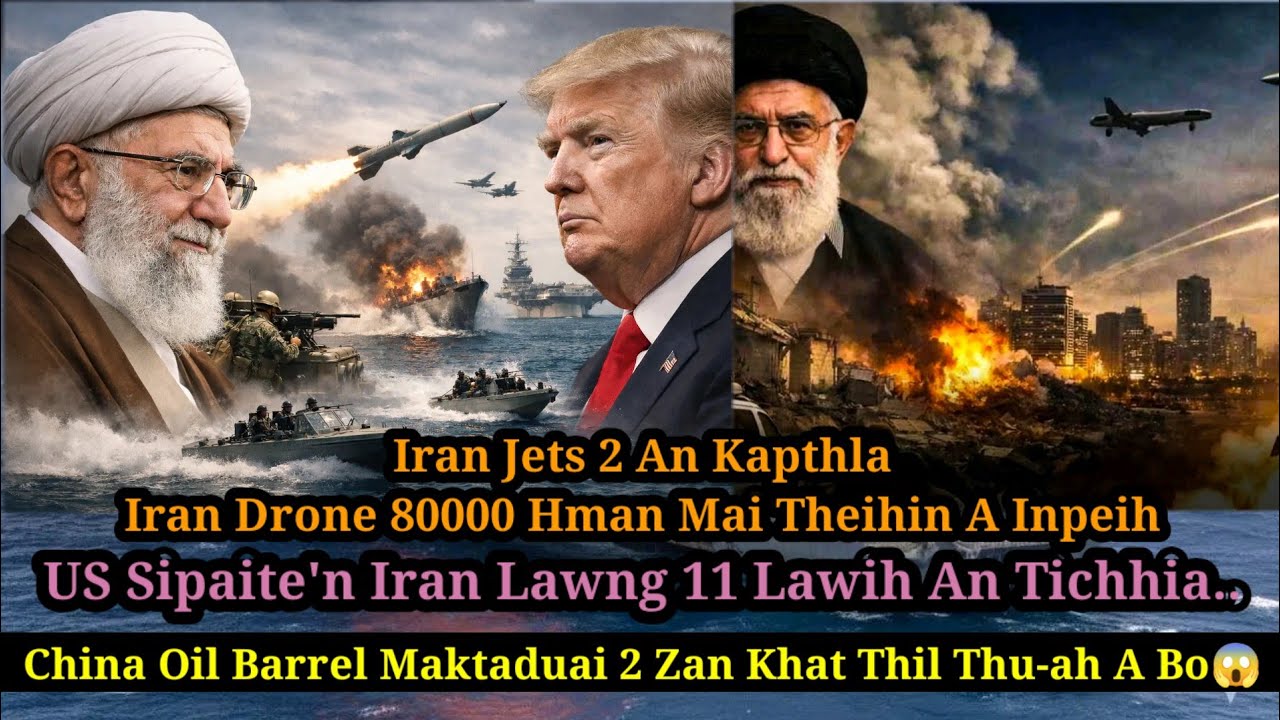 Ehe! Iran Lawng 11 Lawih an Tichhia || Firfiak 5 an that || Iran Drone 80000 an inpeih ta...
