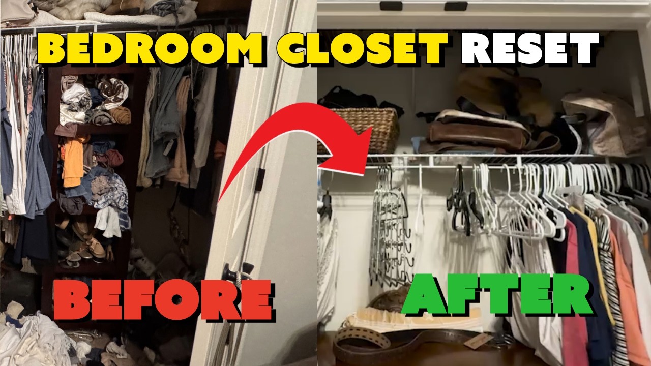 Decluttering Bedroom closet