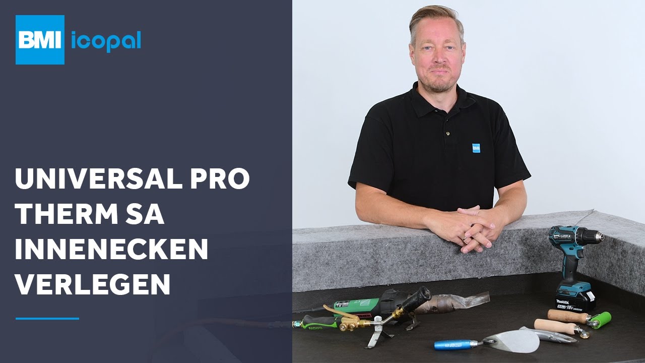 icopal Universal Pro Therm SA an Innenecken verlegen | BMI icopal