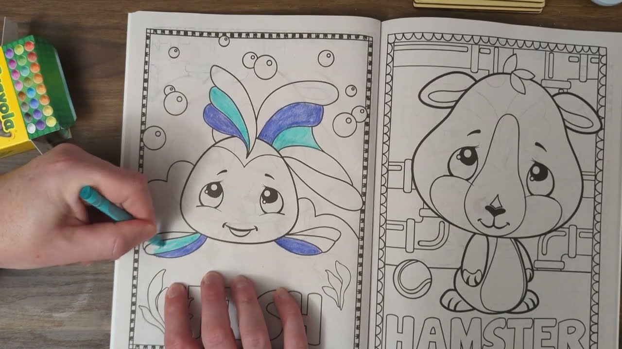 Coloring a fish | AgeRe | Age Regression | Age Regressor | Coloring Book