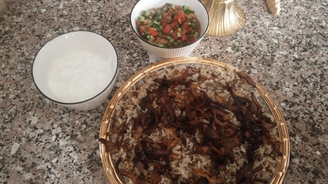 عمل المجدره على طريقتي اطيب من هيك مافيش منظر طعم حيكايه اكله سريعه النتيجه روعه 