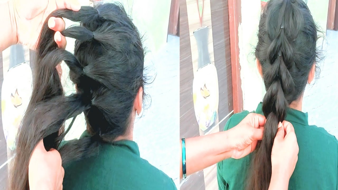 French braid hair styles for girls..simple and easy Hair styles..#hairstyle #longhairgrowthtips..!