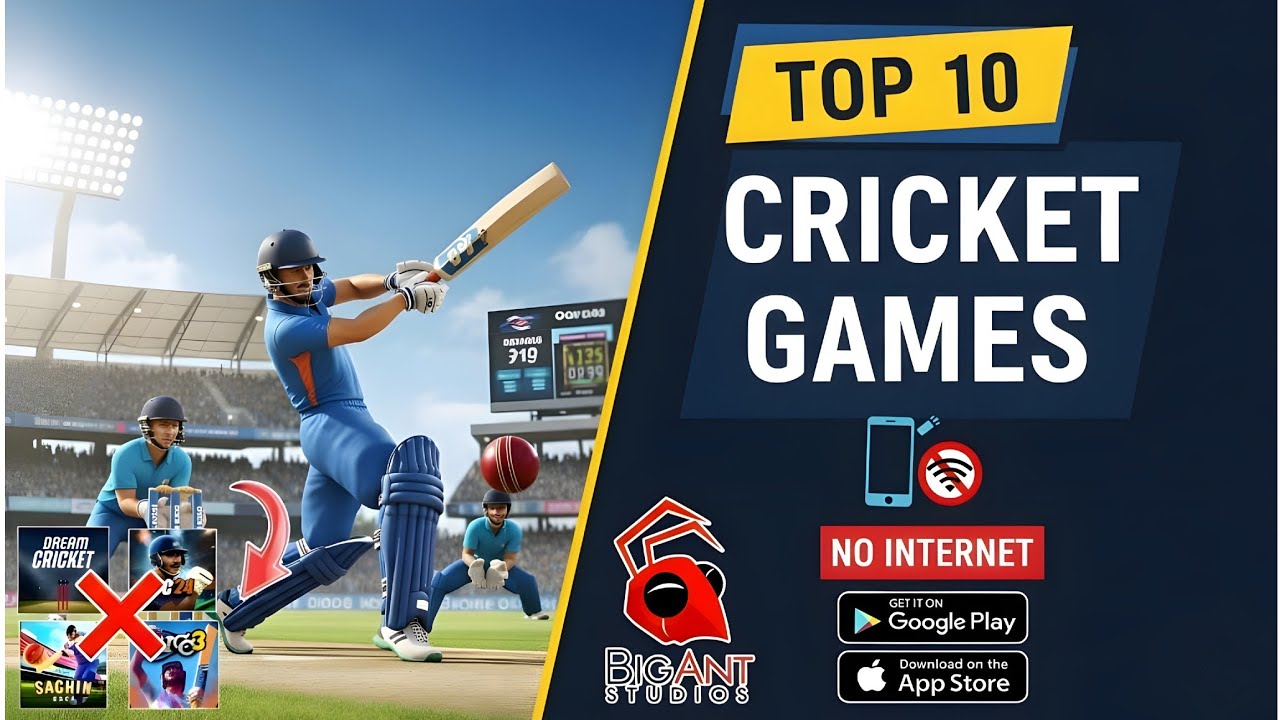 Top 10 Best Cricket Games For Android (Offline/Online) No Playstore Games