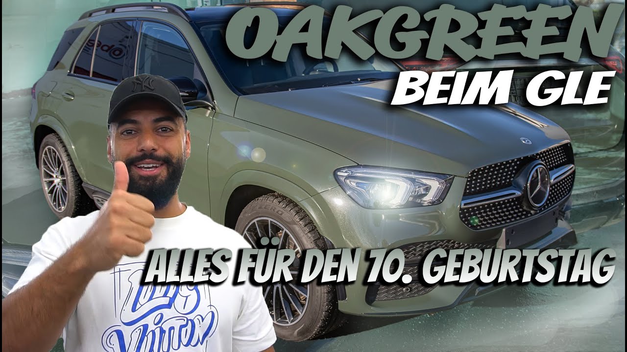Mercedes GLE in einem originalen Oakgreen - alles für den 70. Geburtstag