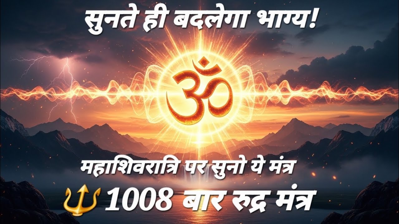 महाशिवरात्रि स्पेशल 🔱 1008 बार ॐ नमो भगवते रुद्राय नमः | Powerful Rudra Mantra Jaap