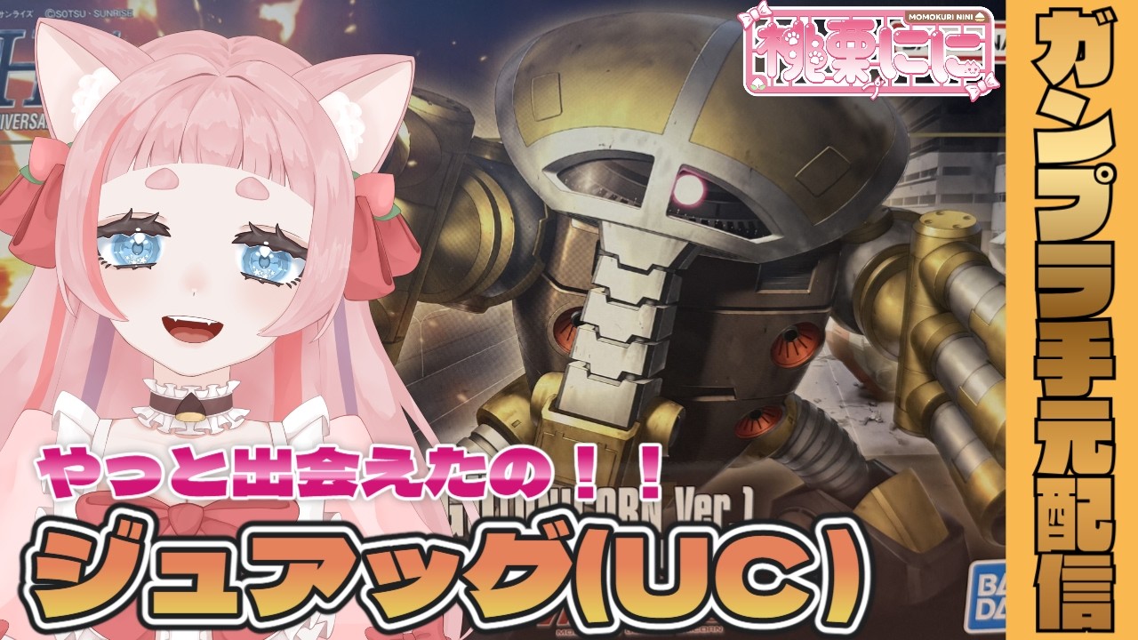 【雑談/手元配信】待望の…ジュアッグ(ユニコーン)組むよ！【#ガンプラ/#ににプラ/桃栗にに】