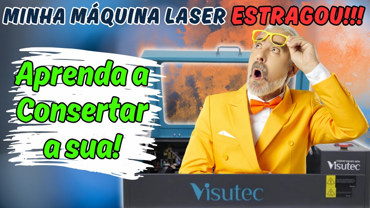 Minha Máquina de Corte a Laser CO2 VISUTEC ESTRAGOU - Veja Como EU Consertei!