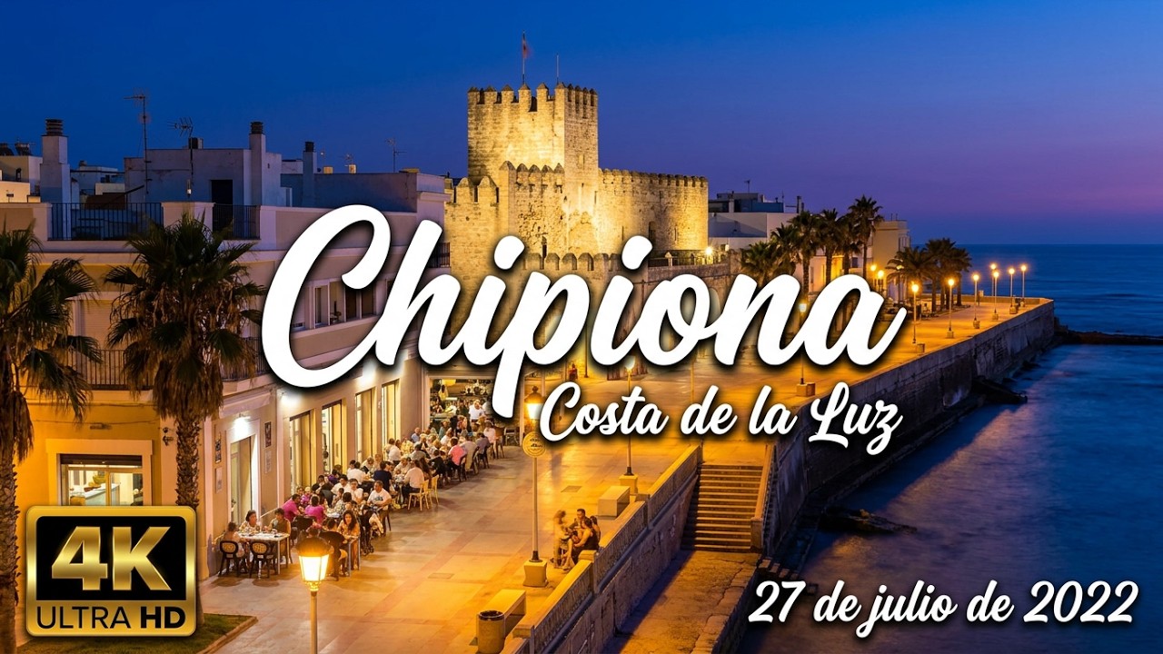 summer night in Chipiona (Chipiona) (4k) (27 de julio de 2022)