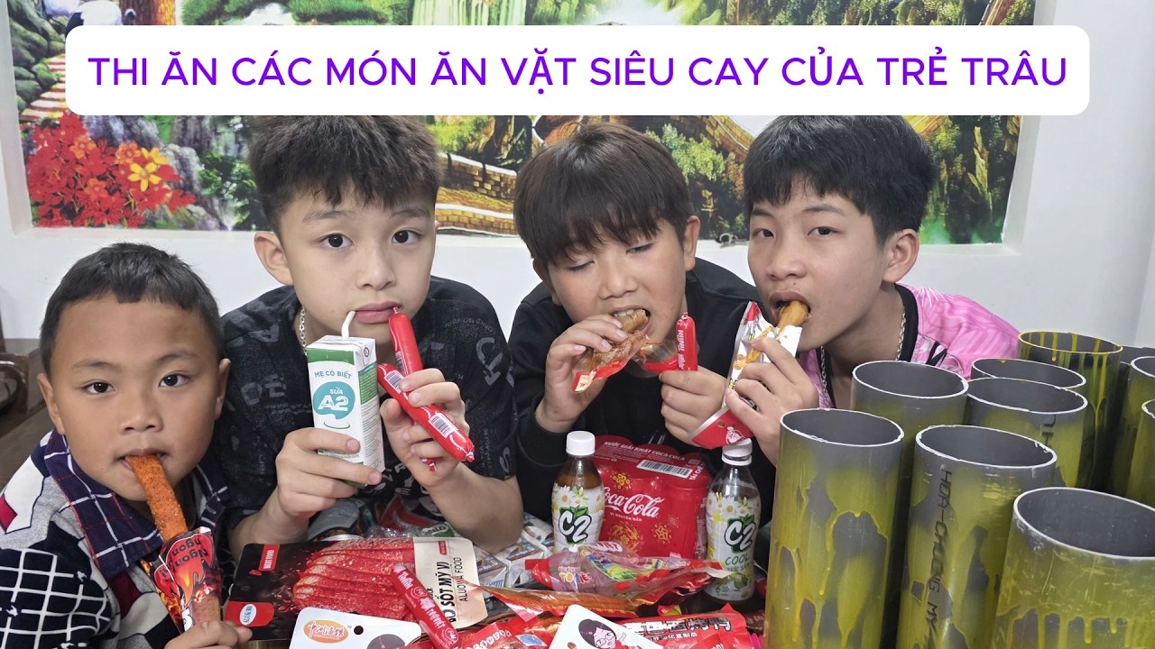 TIỂU BẢO VLOG (TẬP 53) ĐỒ ĂN VẶT SIÊU CAY  - AI LÀ NGƯỜI CHIẾN THẮNG