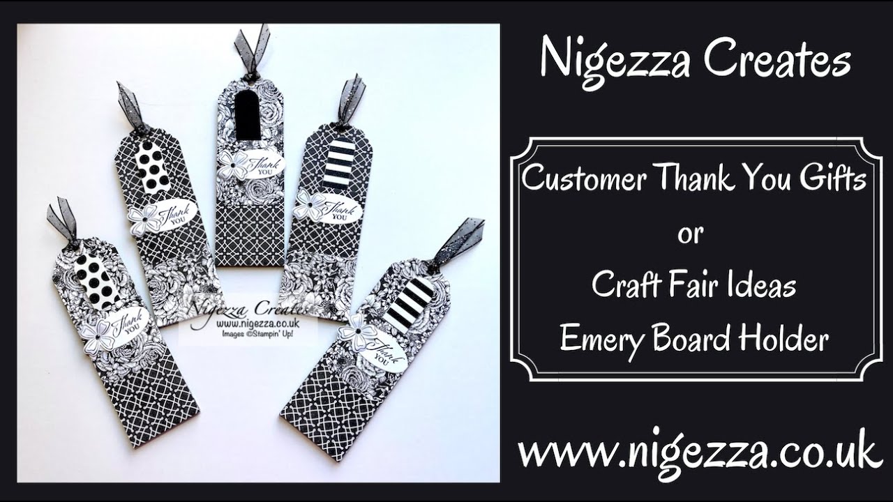 Customer Thank You Gifts or Craft Fair Ideas: Emery Board Holder