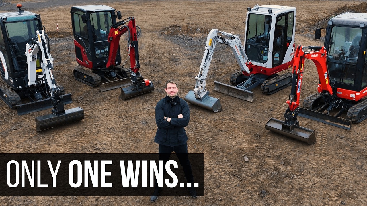 Mini EXCAVATOR Face-Off! Bobcat vs Kubota vs Takeuchi vs Yanmar