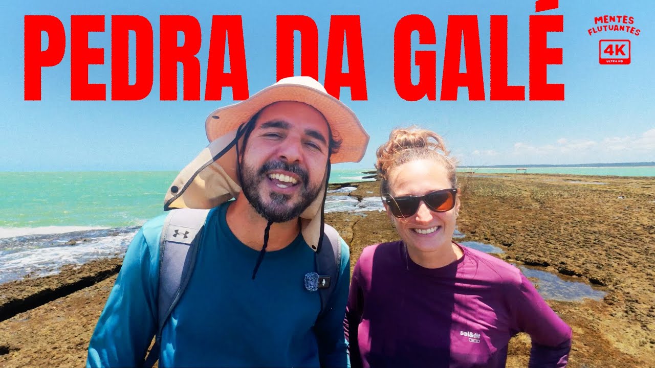 O RECIFE SECRETO do litoral sul da Paraíba, entre João Pessoa e Recife | Pedra da Galé, Pitimbu (4K)