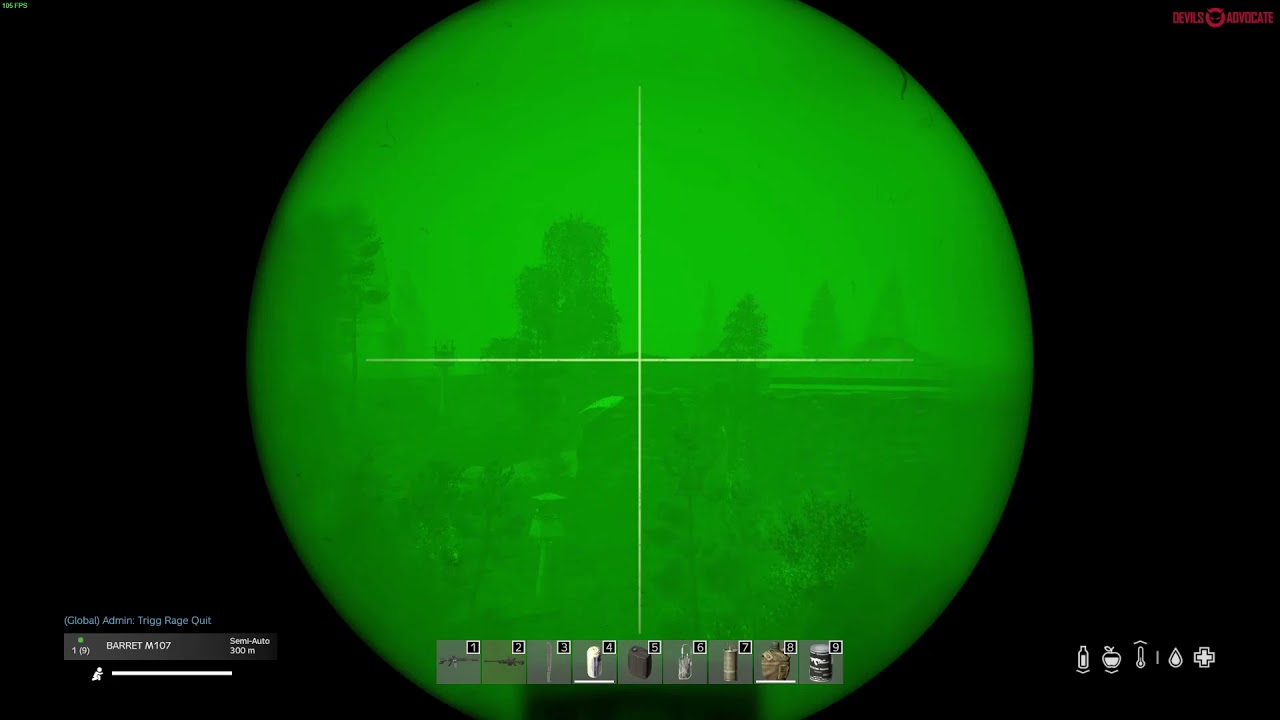 Dayz - Night vision goggles ON poor Demond moving shot at night