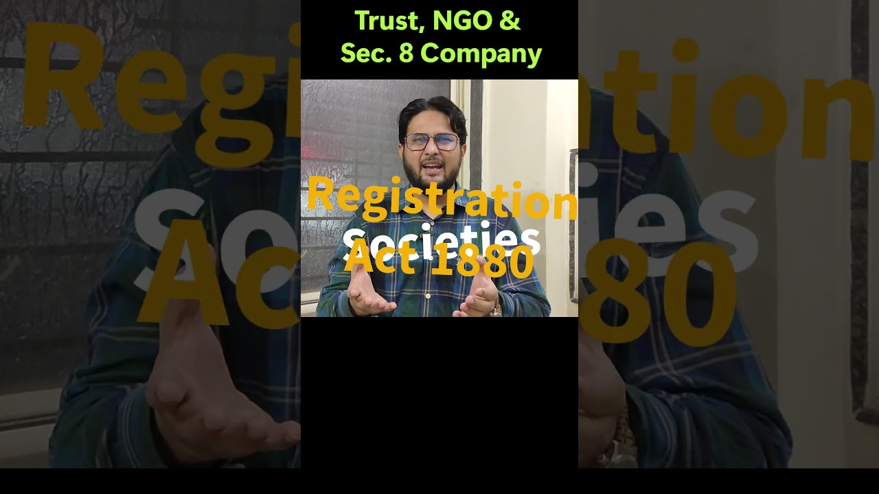 Difference between Trust NGO n Sec  8 Co | Charitable Activities |Trust | Socity | NGO | #trust