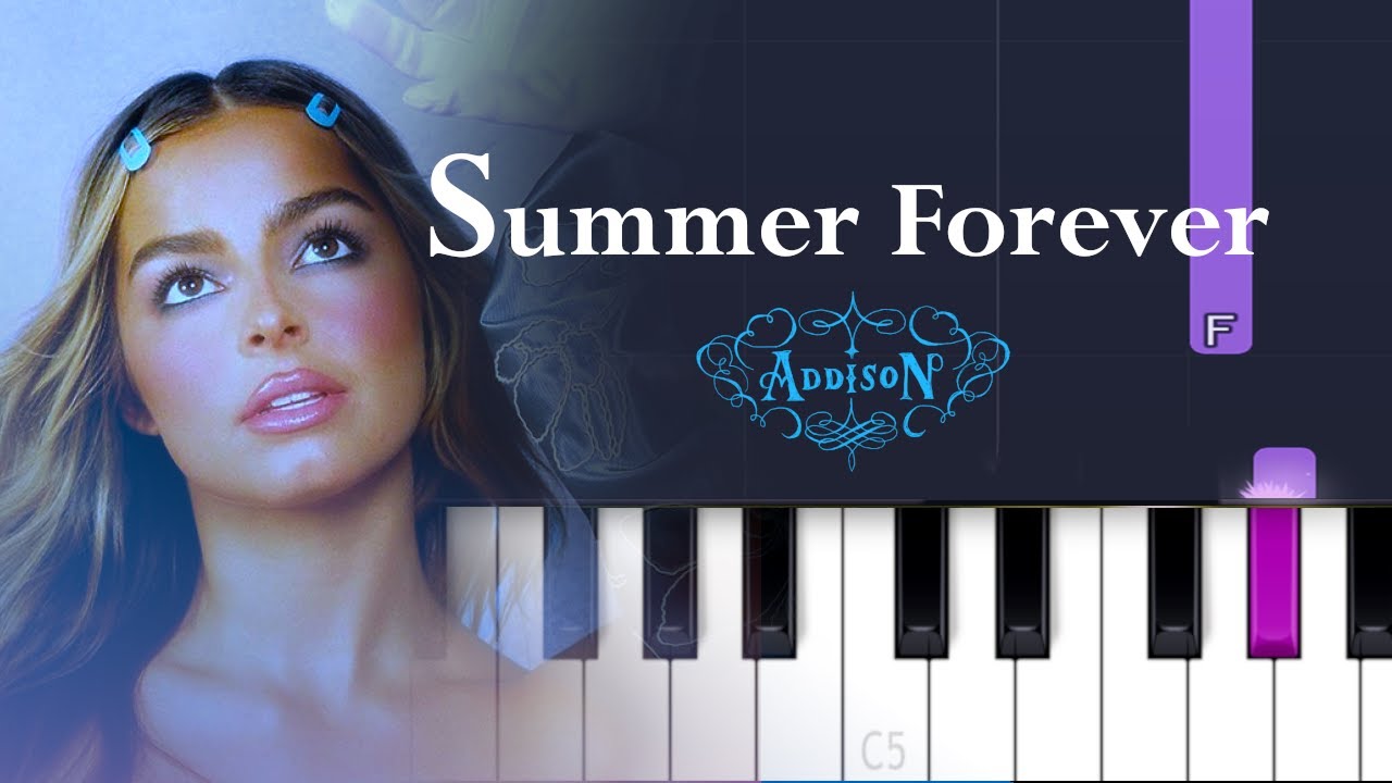 Addison Rae - Summer Forever (Piano Tutorial)