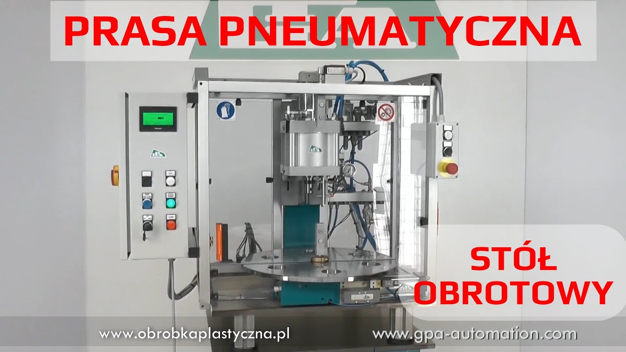Stół obrotowy+prasa pneumatyczna