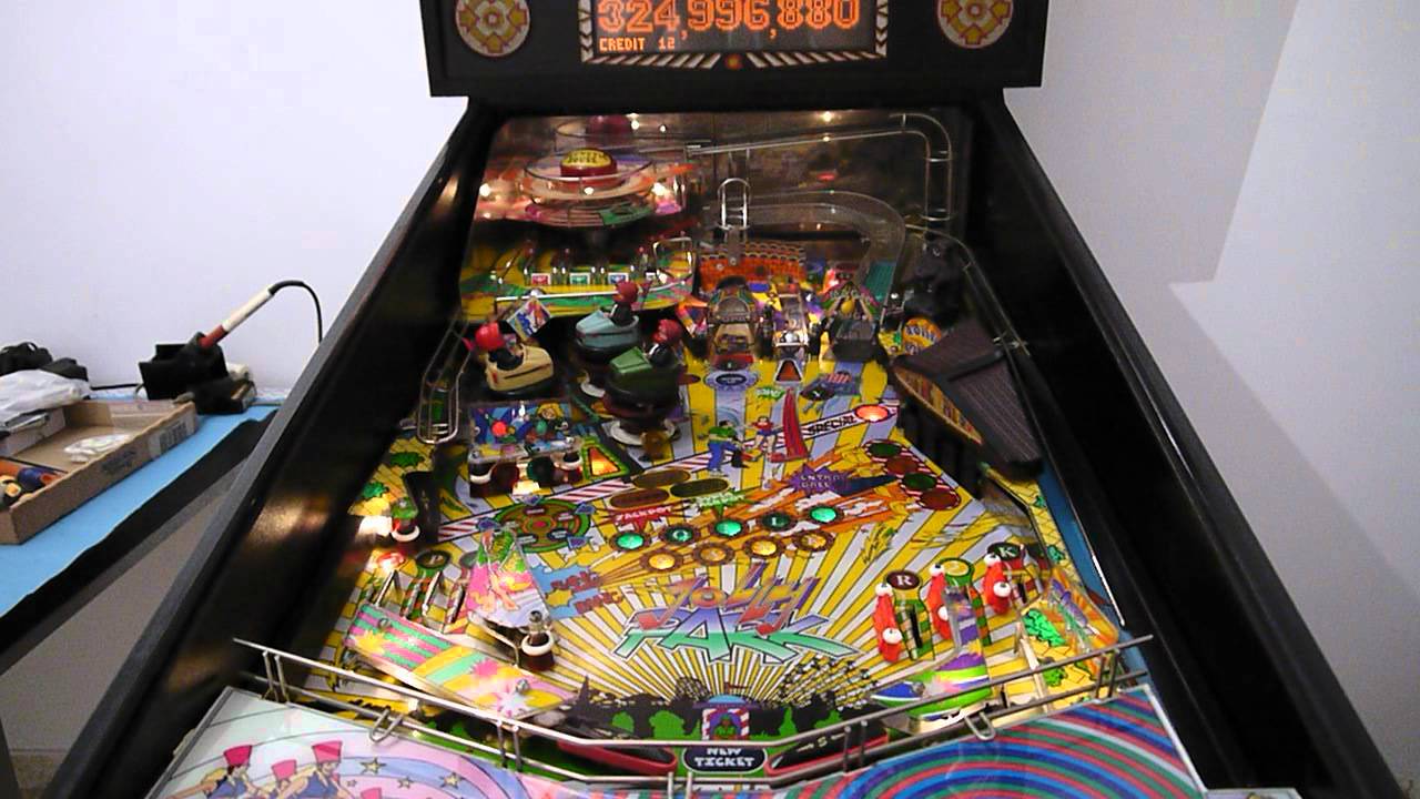 JOLLY PARK pinball, some POV balls played by me (Spinball of Spain, 1996)