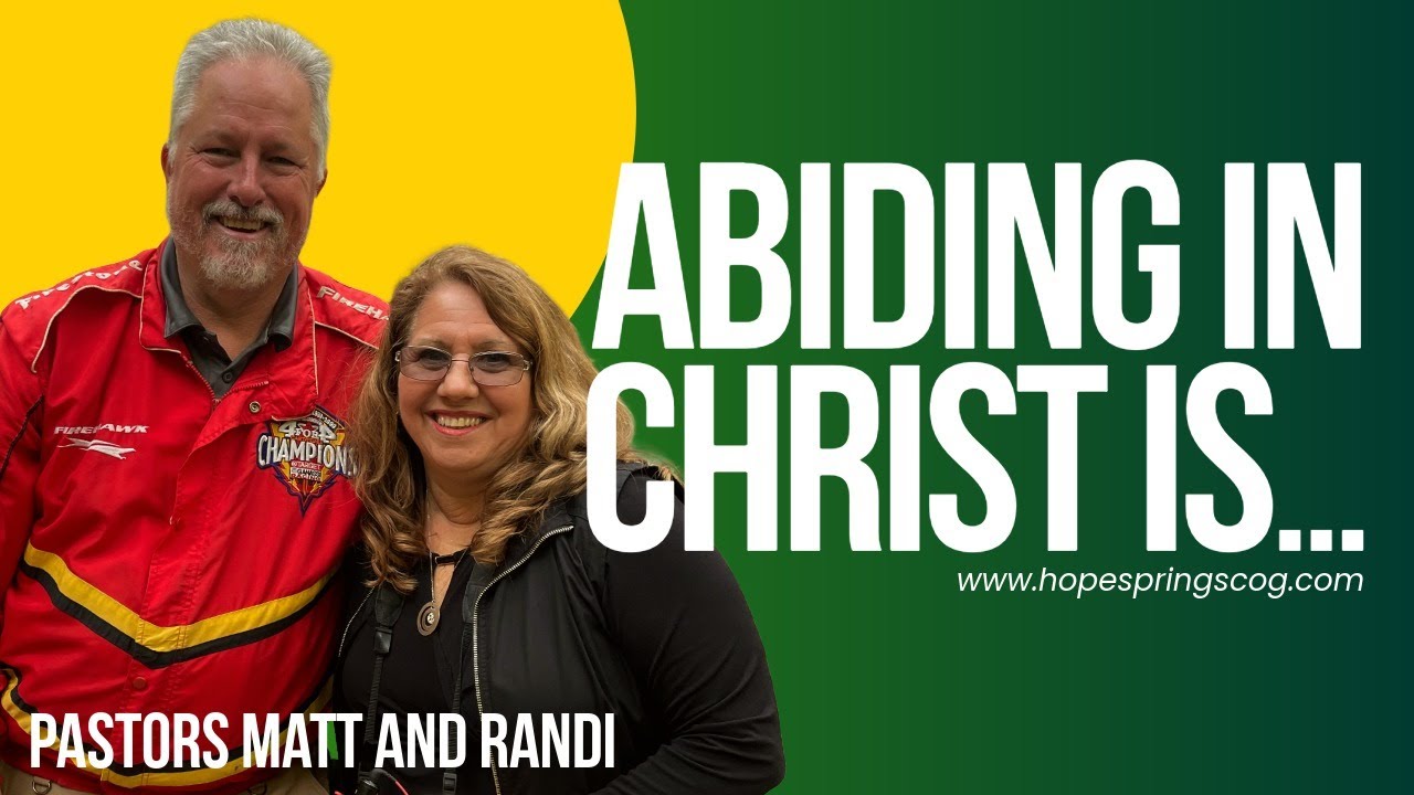 Abide, Remain, Dwell, and Continue...
