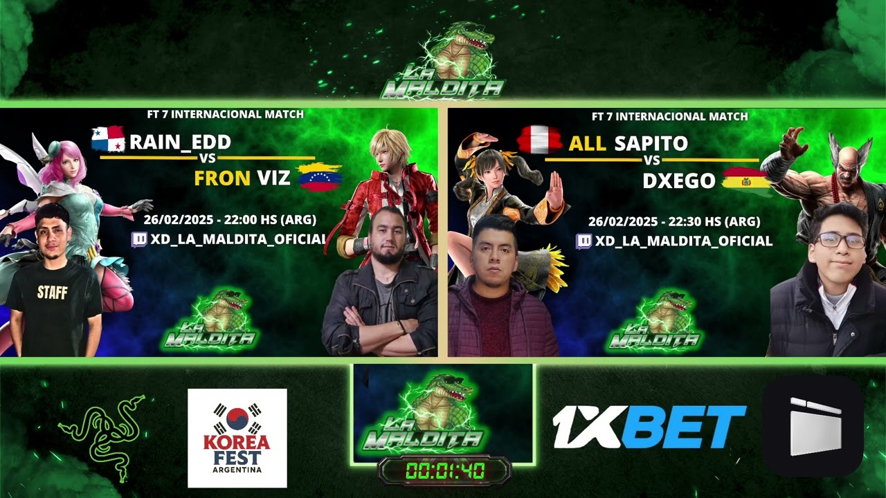 *¡TEKKEN LATAM #15! NECKY🇦🇷 VS CHEATER-CAT🇧🇴, VIZ🇻🇪 VS RAIN_EDD🇵🇦 Y DXEGO��