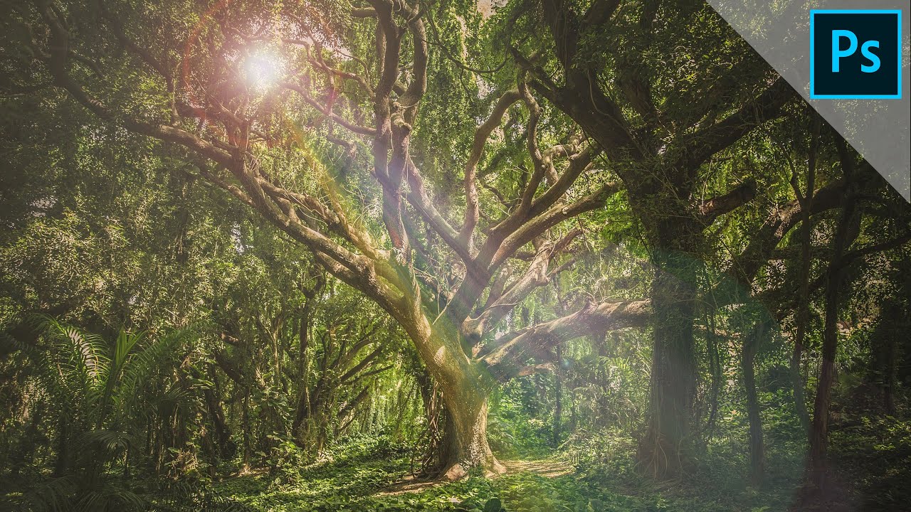 Lens flare and light beam | PHOTOSHOP TUTORIAL