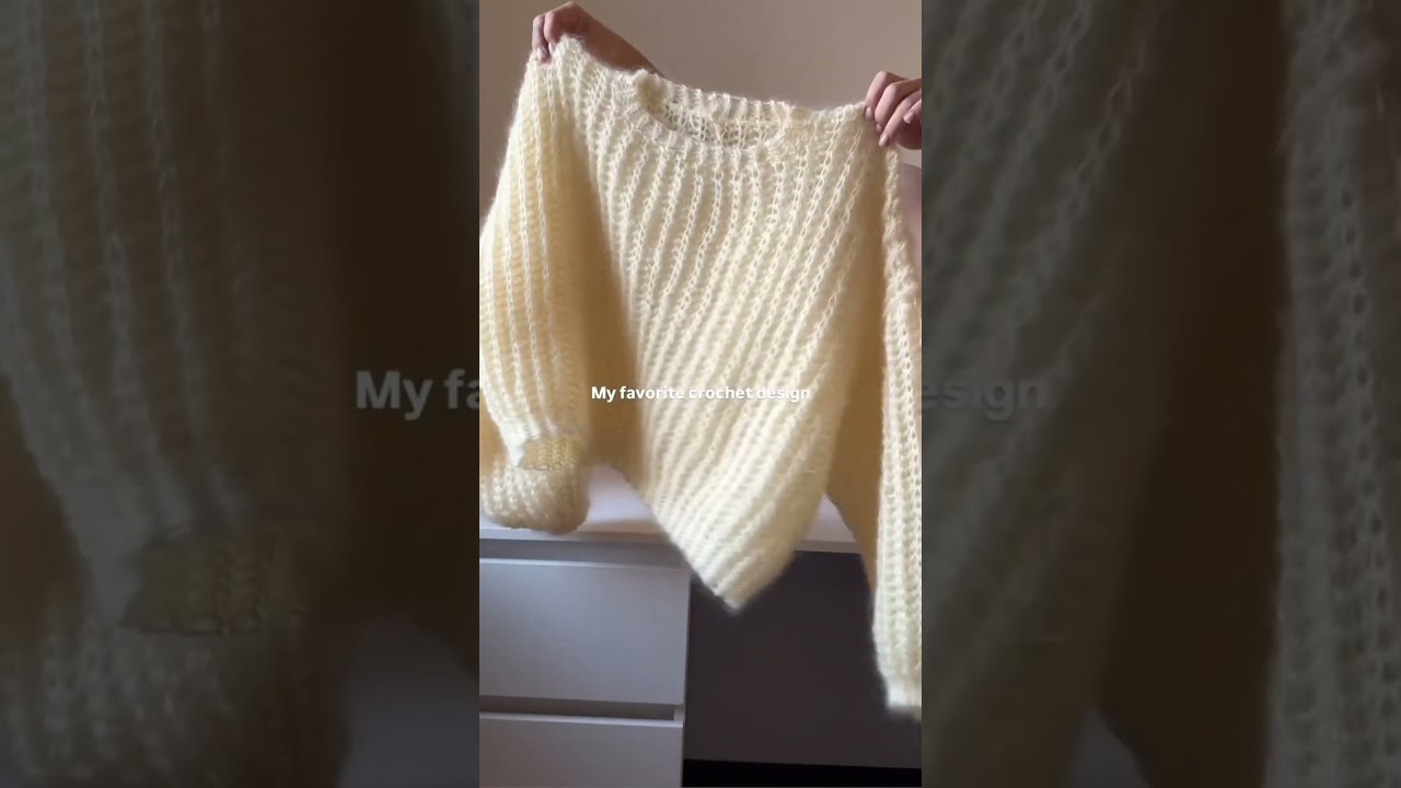 My FAVOURITE crochet sweater #crochet #crochetlove