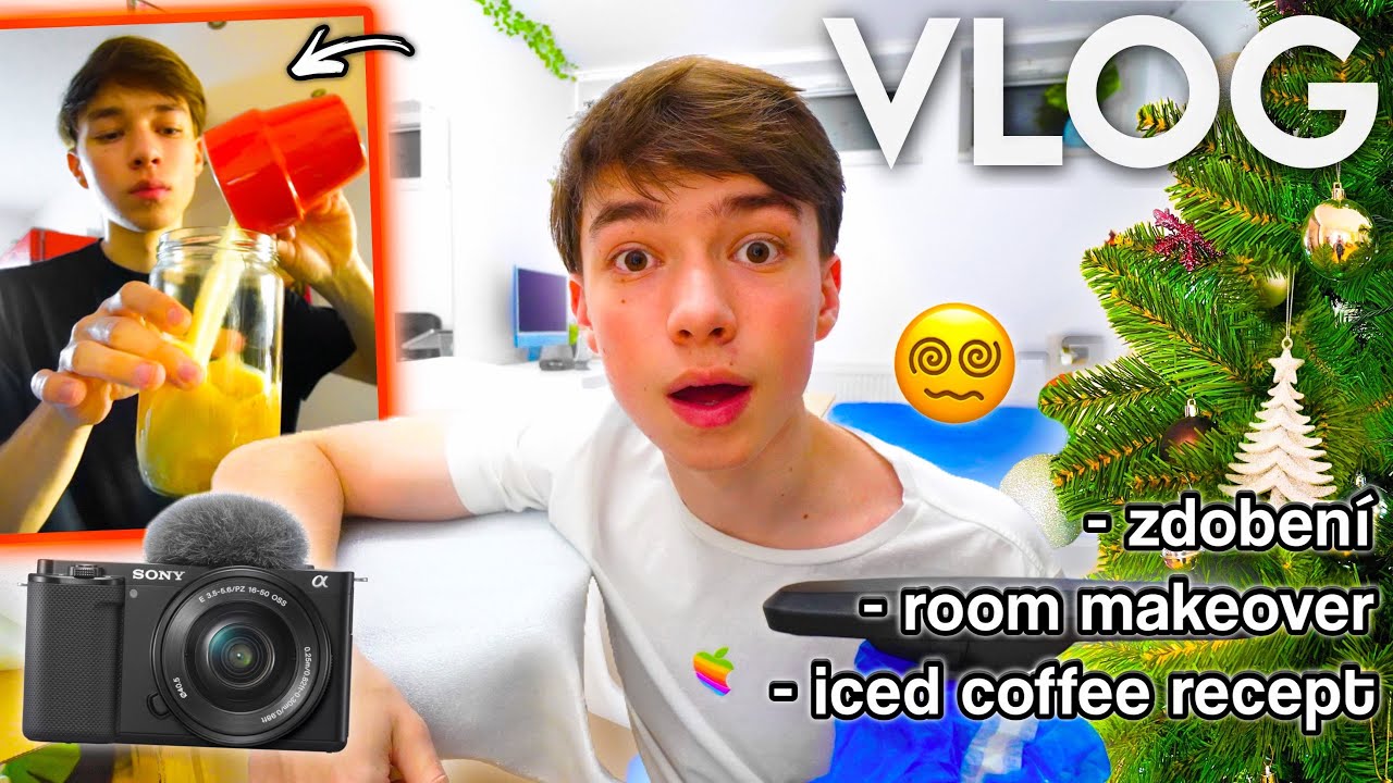 VLOG: Mini Room Makeover, HODNĚ Unboxingů, Iced Coffee Recept, Organizace Pokoje a víc!