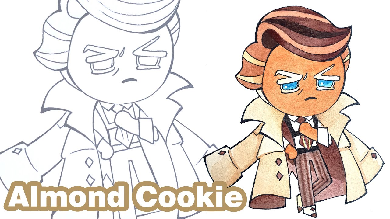 How to draw Almond Cookie | Cookie Run Kingdom | Drawing Tutorial
