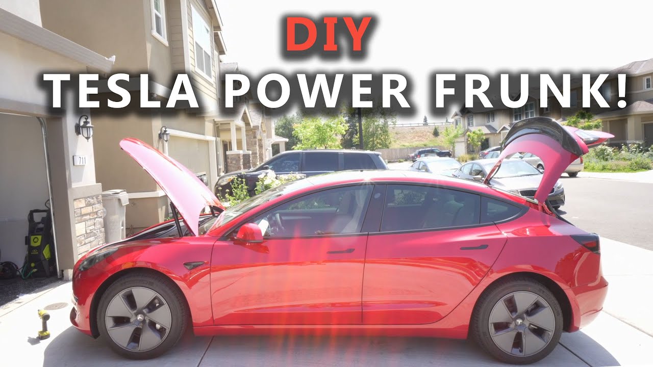Power Frunk in a 2022 Tesla Model 3 | Install | Hansshow