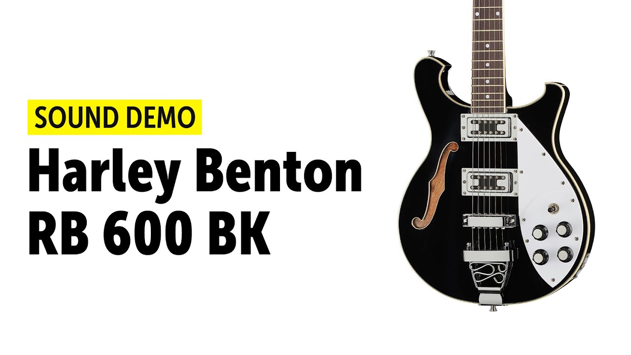 Harley Benton RB 600 BK - Sound Demo (no talking)