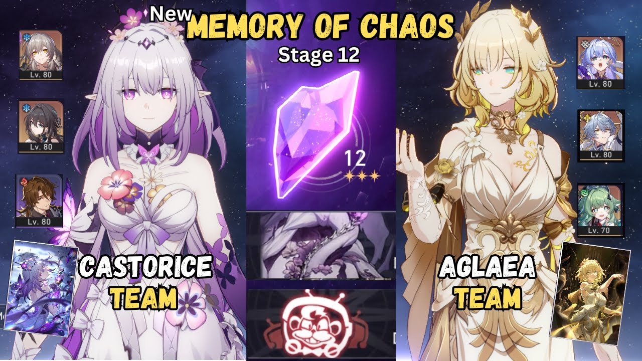 NEW MOC 12 Castorice & Aglaea E0S1 (Memory of Chaos 12) | Honkai Star Rail 3.2